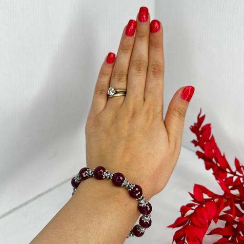 دستبند عقیق یاقوتی سلطنتی